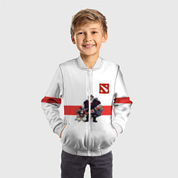 Бомбер детский Дота, цвет: 3D-белый — фото 2