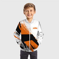 Бомбер детский KTM КТМ Z, цвет: 3D-белый — фото 2