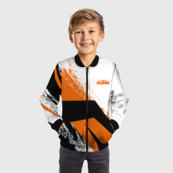 Бомбер детский KTM КТМ Z, цвет: 3D-черный — фото 2