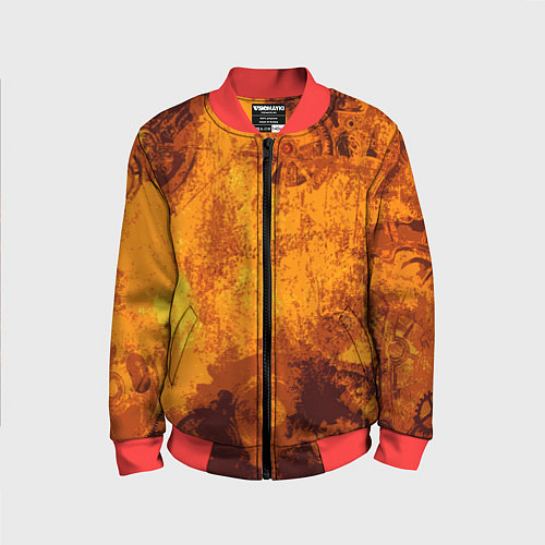 Детский бомбер Стимпанк / 3D-Красный – фото 1