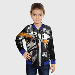Бомбер детский Bleach, цвет: 3D-синий — фото 2
