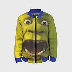 Бомбер детский Shrek is Yelling, цвет: 3D-синий