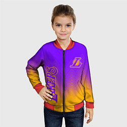 Бомбер детский LOS ANGELES LAKERS ЛЕЙКЕРС, цвет: 3D-красный — фото 2