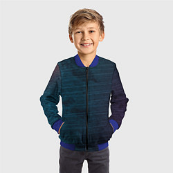 Бомбер детский Texture Blue Ripples, цвет: 3D-синий — фото 2
