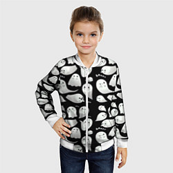 Бомбер детский Boo Привидения, цвет: 3D-белый — фото 2