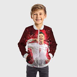 Бомбер детский Lewandowski Левандовски 9, цвет: 3D-белый — фото 2
