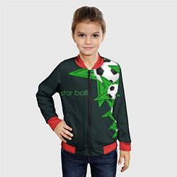 Бомбер детский Star ball, цвет: 3D-красный — фото 2