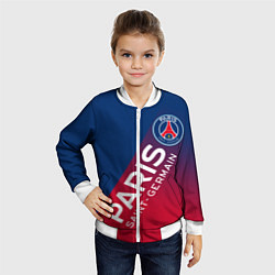 Бомбер детский ФК ПСЖ PARIS SAINT GERMAIN, цвет: 3D-белый — фото 2