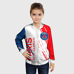 Бомбер детский ФК ПСЖ FC PSG PARIS SG, цвет: 3D-белый — фото 2