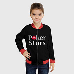 Бомбер детский Poker Stars, цвет: 3D-красный — фото 2