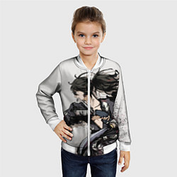 Бомбер детский ЯРОСТЬ ХЯККИМАРУ ДОРОРО, цвет: 3D-белый — фото 2