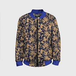 Бомбер детский Versace классические узоры, цвет: 3D-синий