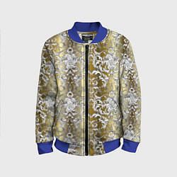 Бомбер детский Versace gold & white, цвет: 3D-синий
