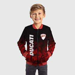 Бомбер детский DUCATI ДУКАТИ КАМУФЛЯЖ, цвет: 3D-красный — фото 2