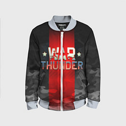 Бомбер детский WAR THUNDER ВАР ТАНДЕР, цвет: 3D-серый