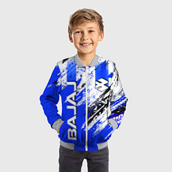 Бомбер детский BAJAJ БАДЖАДЖ МОТОСПОРТ, цвет: 3D-серый — фото 2
