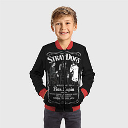 Бомбер детский Бродячие псы Дазай ОСаму, цвет: 3D-красный — фото 2