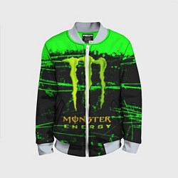 Бомбер детский MONSTER ENERGY NEON LOGO, цвет: 3D-серый