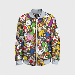 Бомбер детский Mario ALLSTARS, цвет: 3D-серый