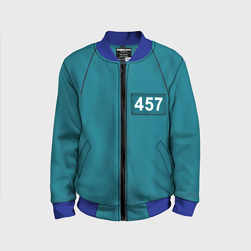 Детский бомбер Форма игрока Игра в кальмара / 3D-Синий – фото 1