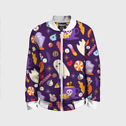 Детский бомбер HALLOWEEN BTS BT21 PATTERN БТ21 БТС ХЕЛЛОУИН