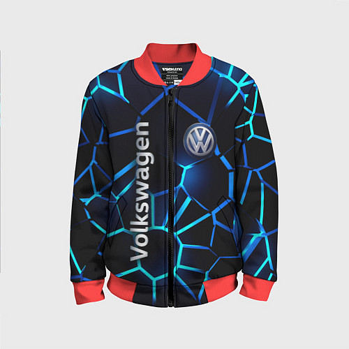 Детский бомбер Фольксваген 3D плиты / 3D-Красный – фото 1