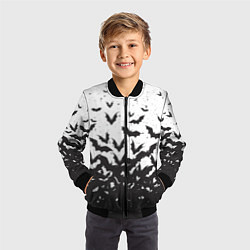 Бомбер детский Летучие кровососы, цвет: 3D-черный — фото 2