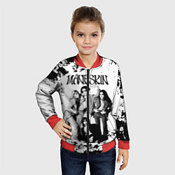 Бомбер детский Maneskin Монэскин, рок - группа, цвет: 3D-красный — фото 2