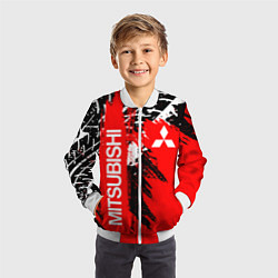 Бомбер детский MITSUBISHI МИЦУБИСИ МИТСУБИСИ МИЦУБИШИ, цвет: 3D-белый — фото 2