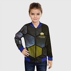 Бомбер детский JWST space cell theme, цвет: 3D-синий — фото 2