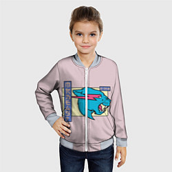 Бомбер детский Mr Beast Japan Full Print, цвет: 3D-серый — фото 2