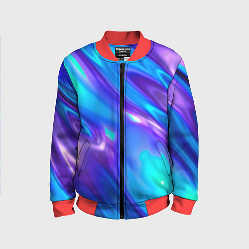 Детский бомбер Neon Holographic / 3D-Красный – фото 1