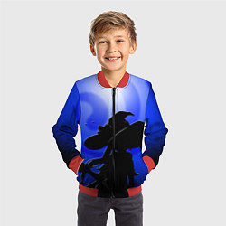 Бомбер детский МОНА АСТРОЛОГ MONA ГЕНШИН ИМПАКТ, цвет: 3D-красный — фото 2