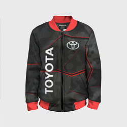 Бомбер детский Toyota sport auto, цвет: 3D-красный