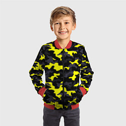Бомбер детский Black Camo, цвет: 3D-красный — фото 2