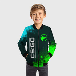 Бомбер детский CS:GO Краска, цвет: 3D-черный — фото 2