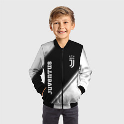 Бомбер детский ЮВЕНТУС Juventus Краска, цвет: 3D-черный — фото 2
