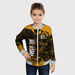 Бомбер детский GARENA FREE FIRE ФРИ ФАЕР, цвет: 3D-серый — фото 2