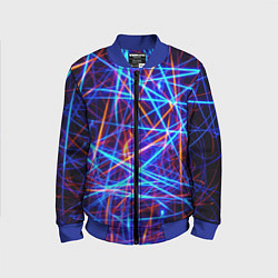 Бомбер детский Neon pattern Fashion 2055, цвет: 3D-синий