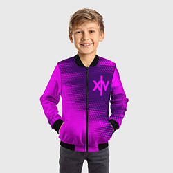 Бомбер детский FINAL FANTASY XIV - Абстракция, цвет: 3D-черный — фото 2