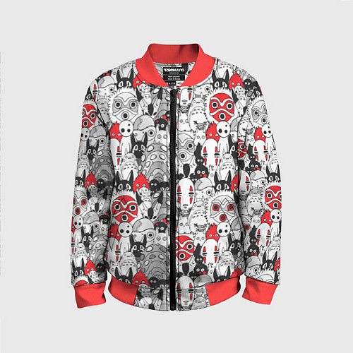 Детский бомбер Studio Ghibli Stars / 3D-Красный – фото 1