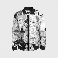 Бомбер детский Hunter x Hunter pattern, цвет: 3D-черный