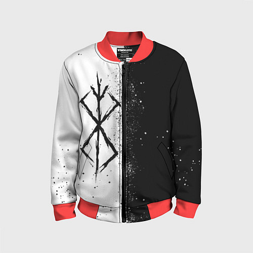 Детский бомбер КЛЕЙМО ЖЕРТВЫ ЧБ БЕРСЕРК / 3D-Красный – фото 1