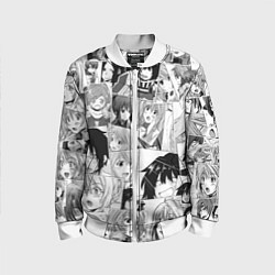 Бомбер детский Log Horizon pattern, цвет: 3D-белый