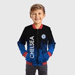Бомбер детский Chelsea пламя, цвет: 3D-красный — фото 2