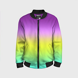 Детский бомбер Multicolored Ombre gradient