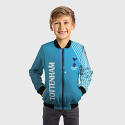 Бомбер детский Тоттенхэм хотспур Абстракция, цвет: 3D-черный — фото 2