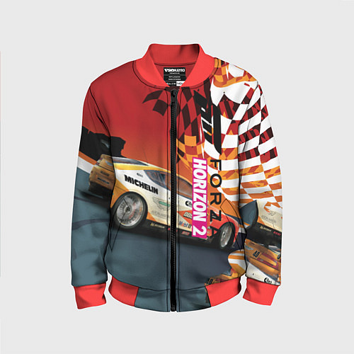 Детский бомбер Froza horizon art / 3D-Красный – фото 1