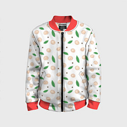 Бомбер детский Пельмени с лавровым листом и перцем, цвет: 3D-красный