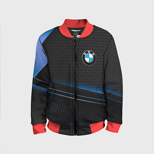 Детский бомбер Bmw abstraction / 3D-Красный – фото 1